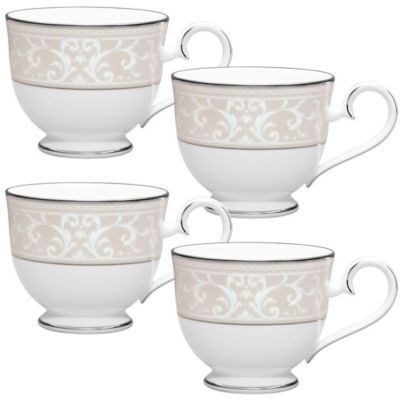 Noritake Montvale Platinum Set Of 4 Cups, 7-3/4 oz