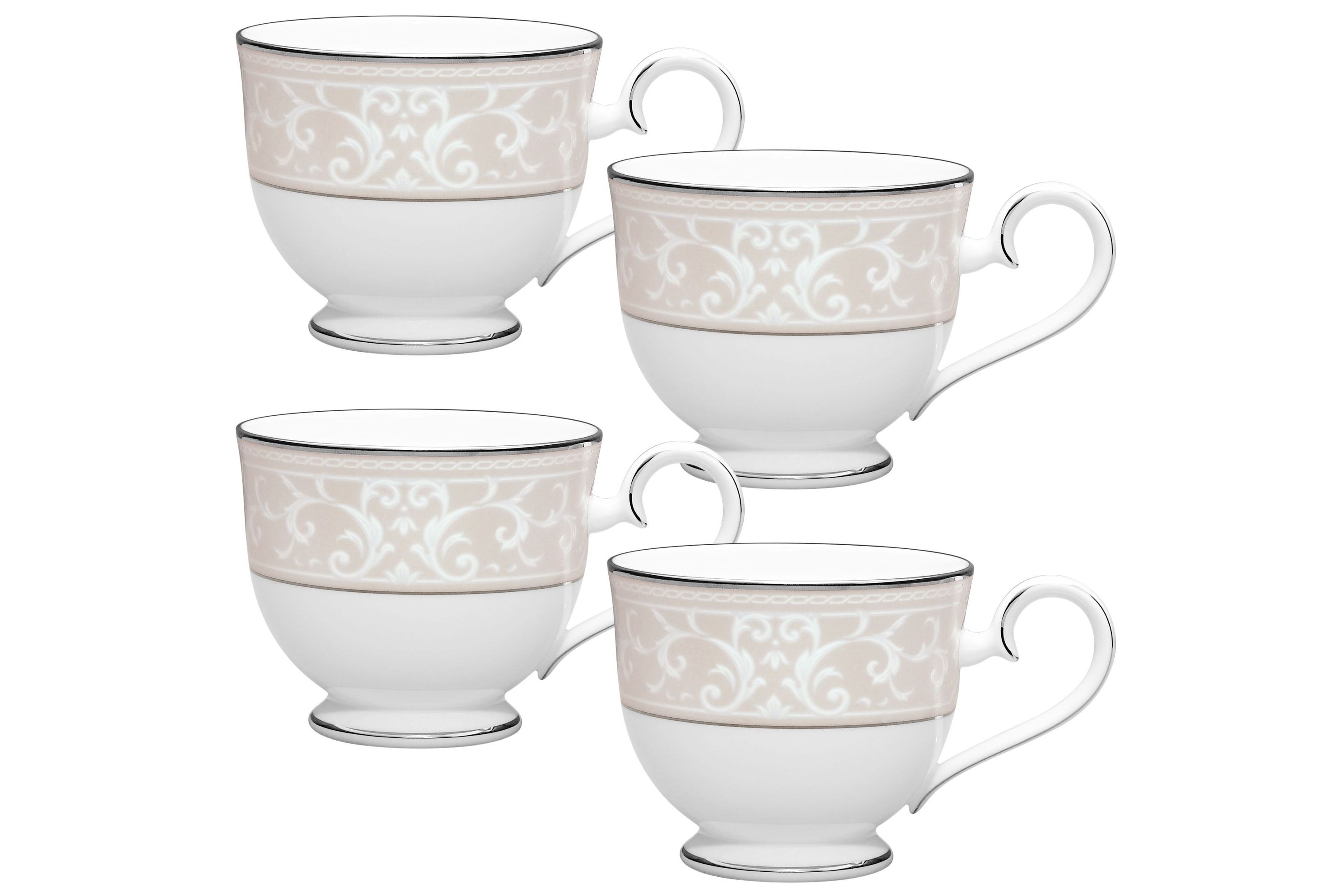 Montvale Platinum Set Of 4 Cups, 7-3/4 oz.