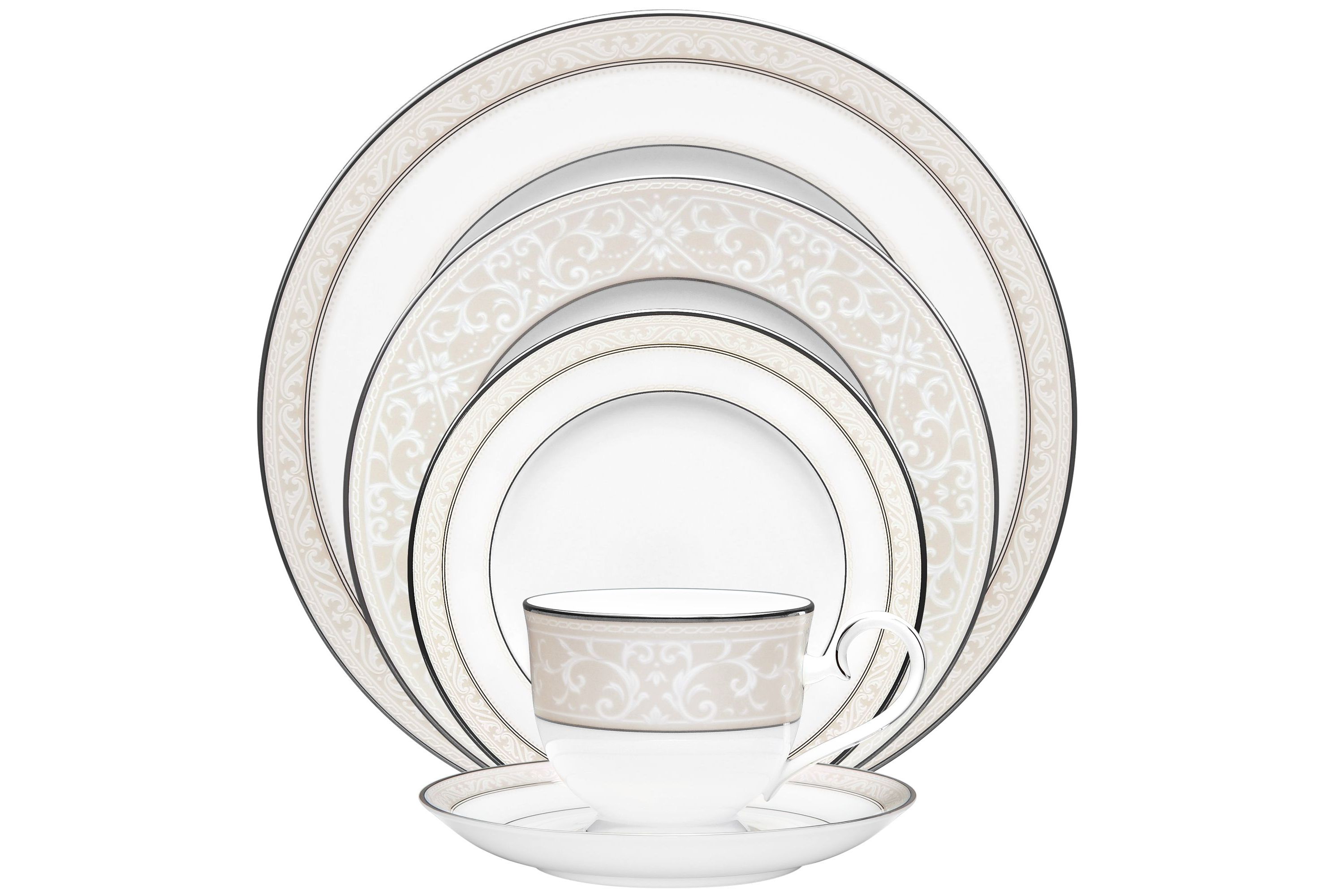 Montvale Platinum Set Of 4 Cups, 7-3/4 oz.