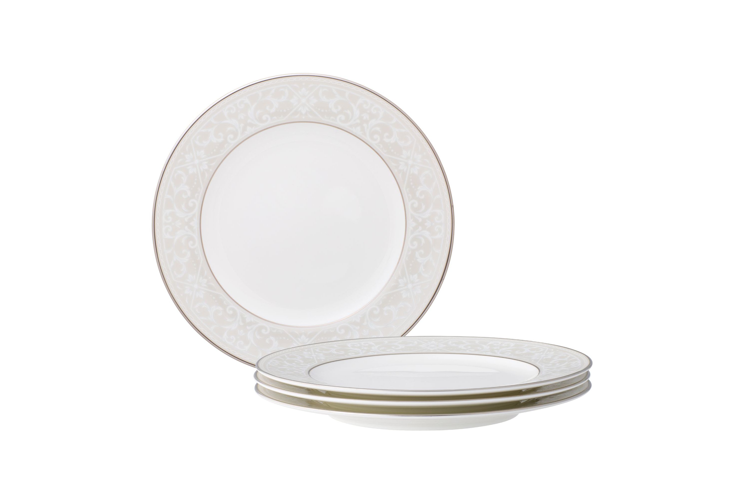 Montvale Platinum Set Of 4 Salad Plates, 8-1/2"