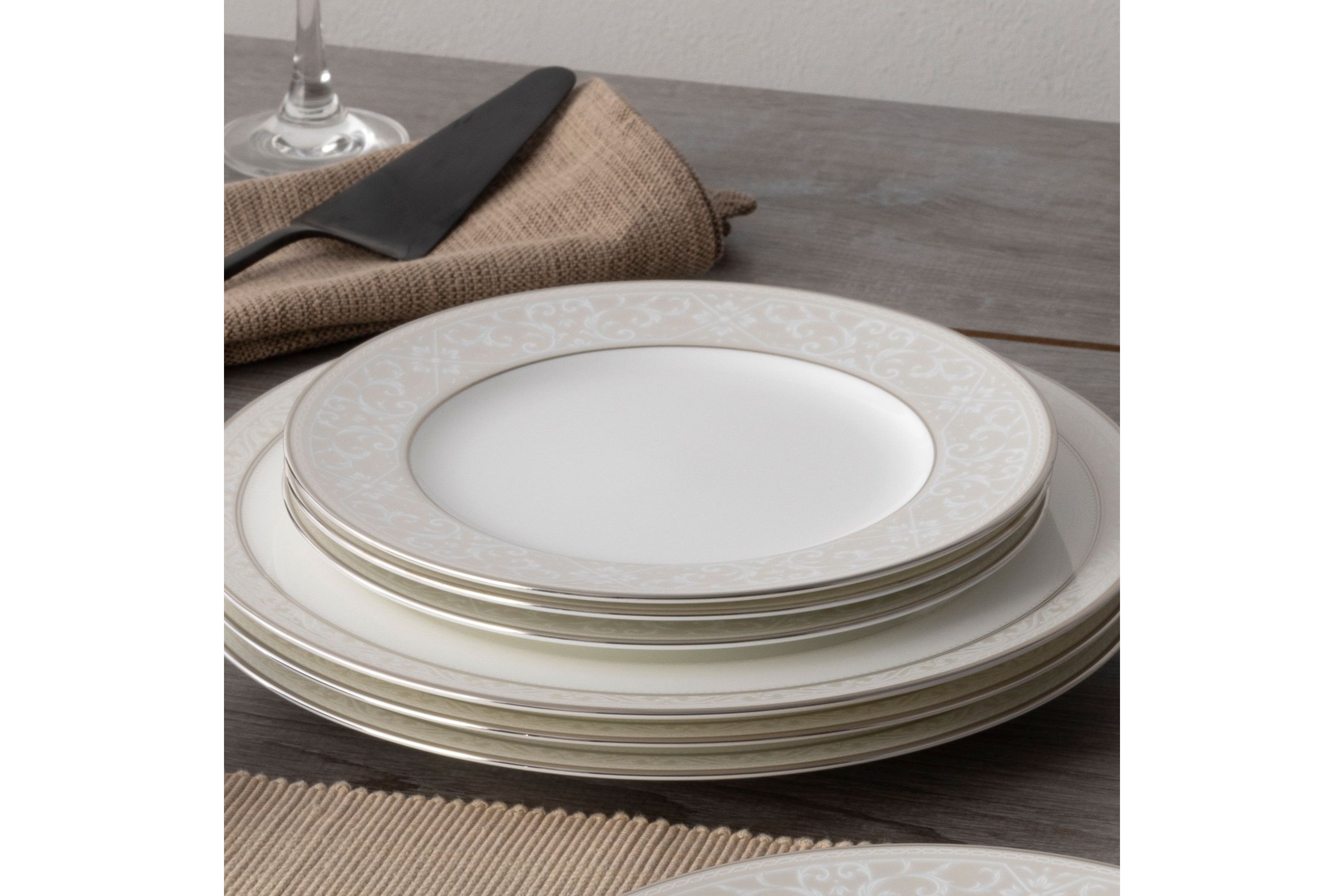 Montvale Platinum Set Of 4 Salad Plates, 8-1/2"