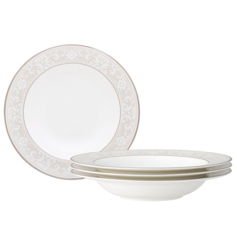 Montvale Platinum Set Of 4 Soup Bowls, 8-1/4", 10 Oz.