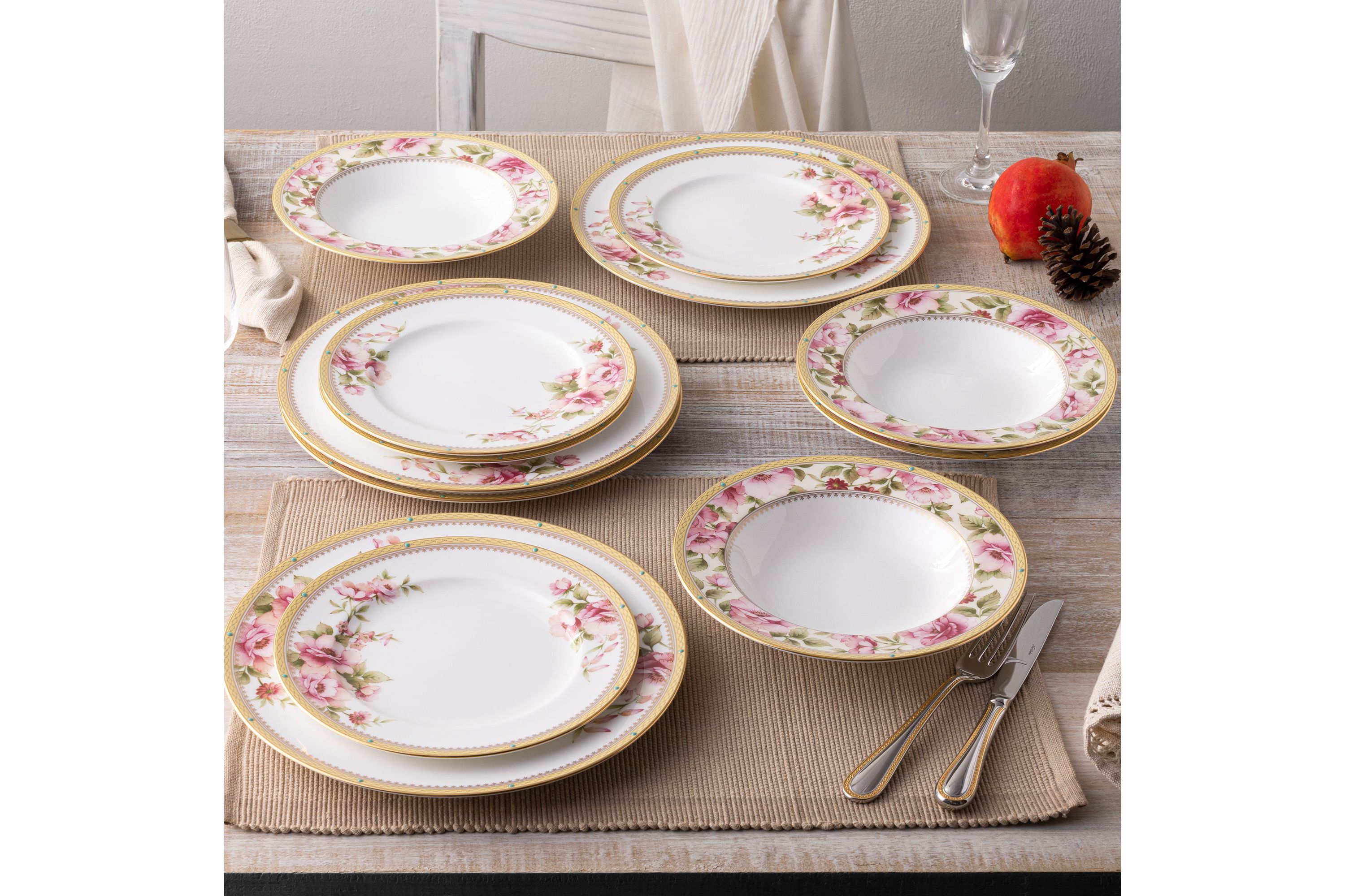 Hertford Set Of 4 Dinner Plates, 10-1/2"