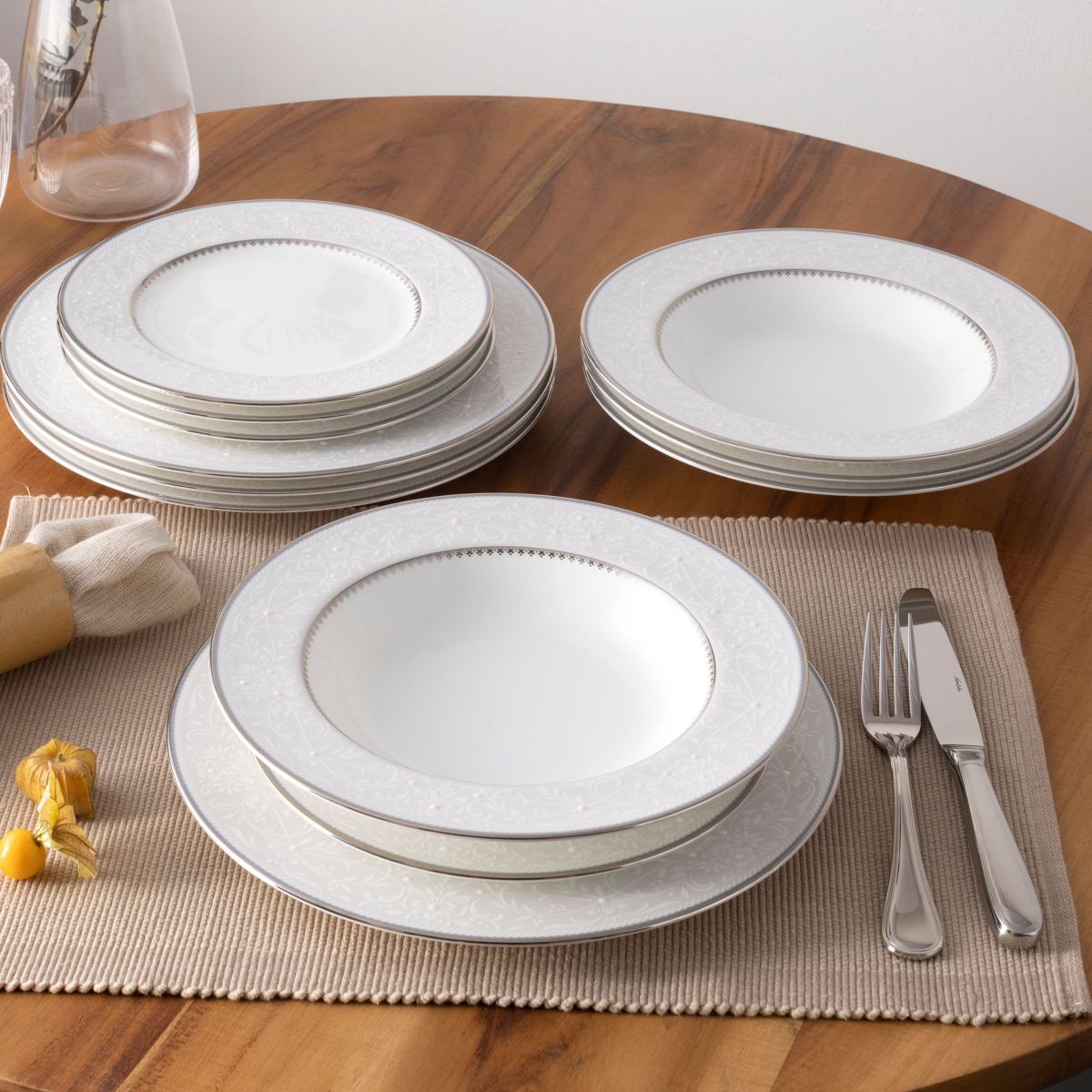 Brocato 12-Piece Dinnerware Set, Service for 4