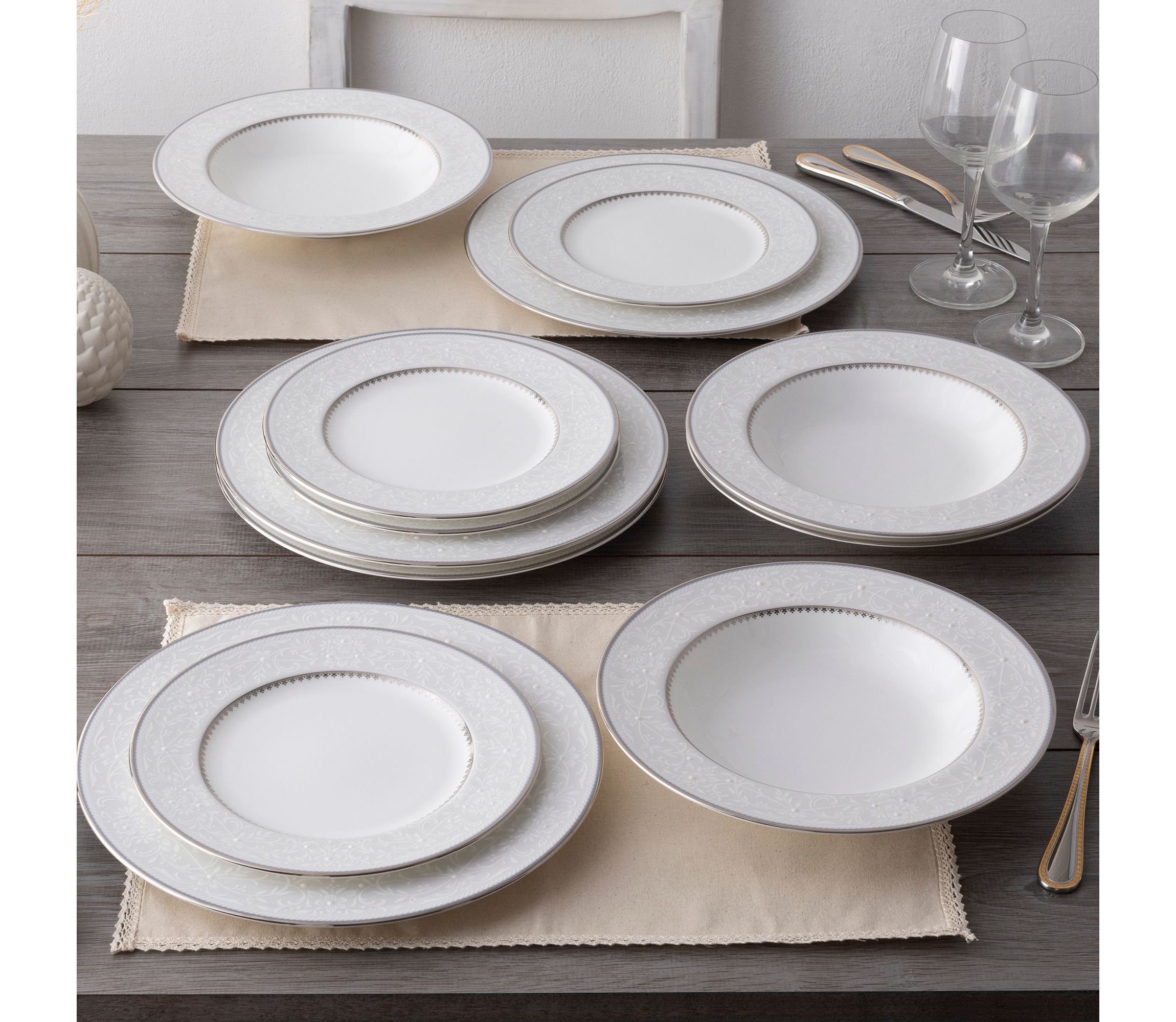 Brocato 12-Piece Dinnerware Set, Service for 4