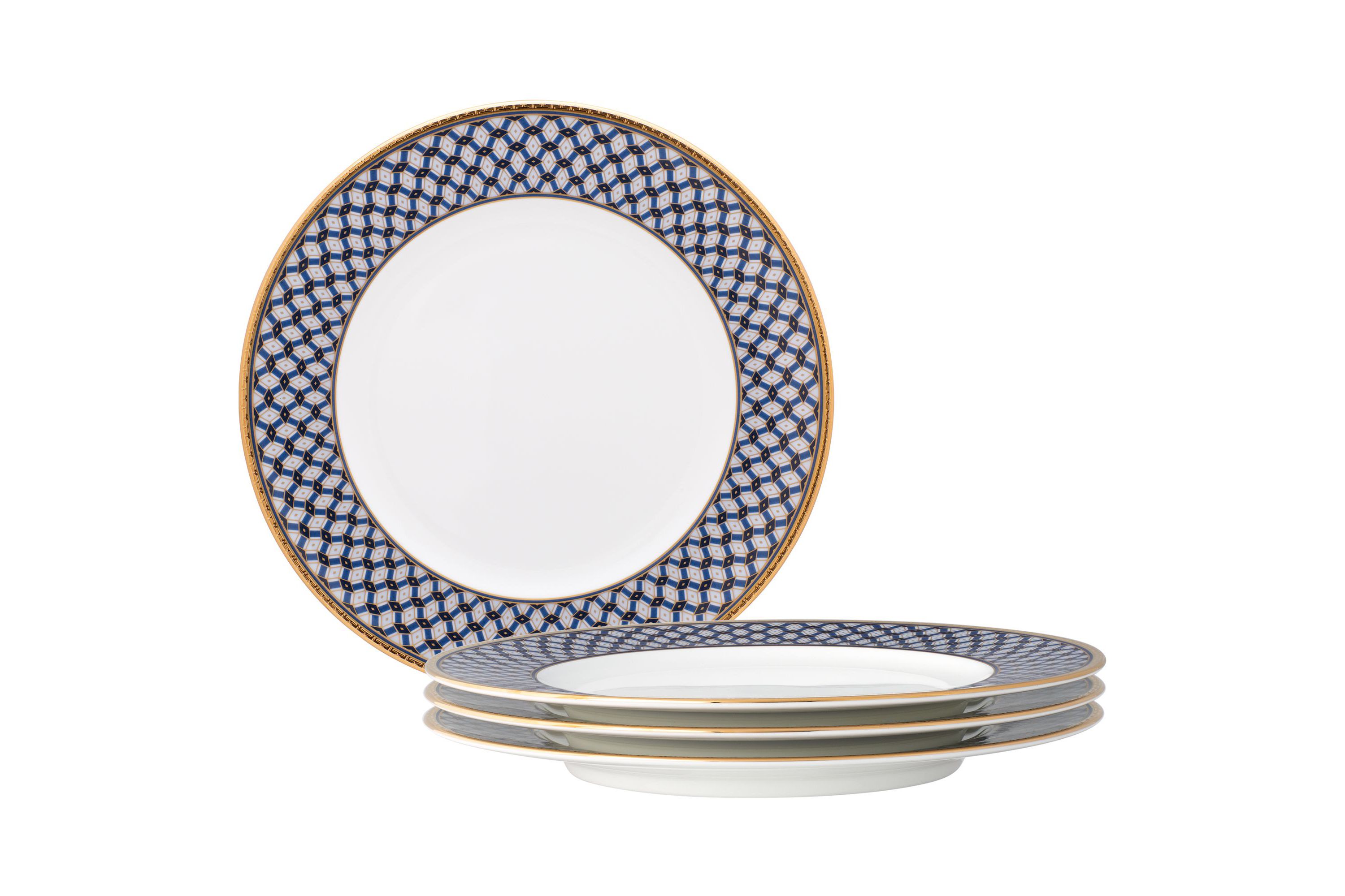 Blueshire Set Of 4 Salad Plates, 8-1/4"