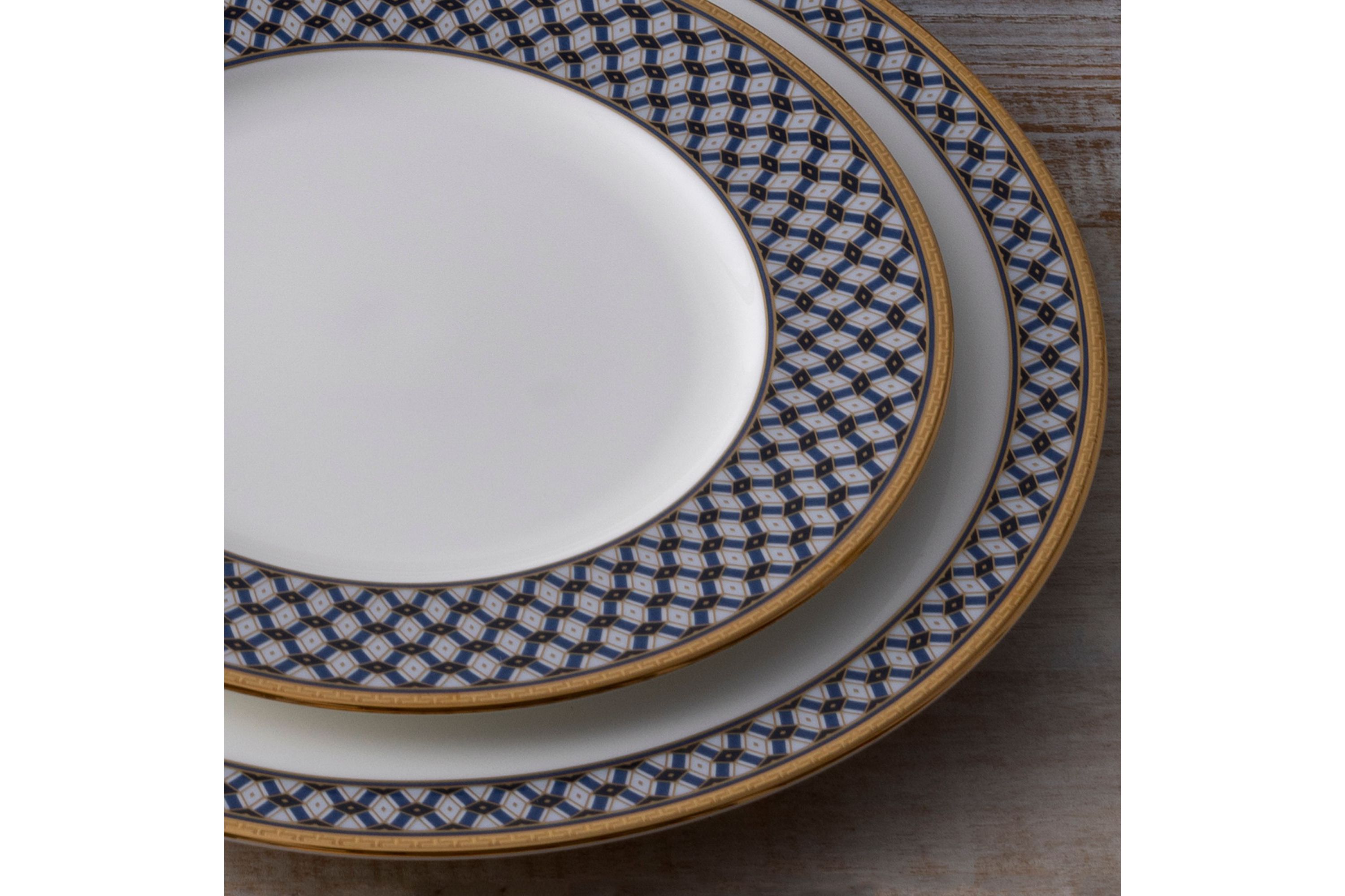 Blueshire Set Of 4 Salad Plates, 8-1/4"
