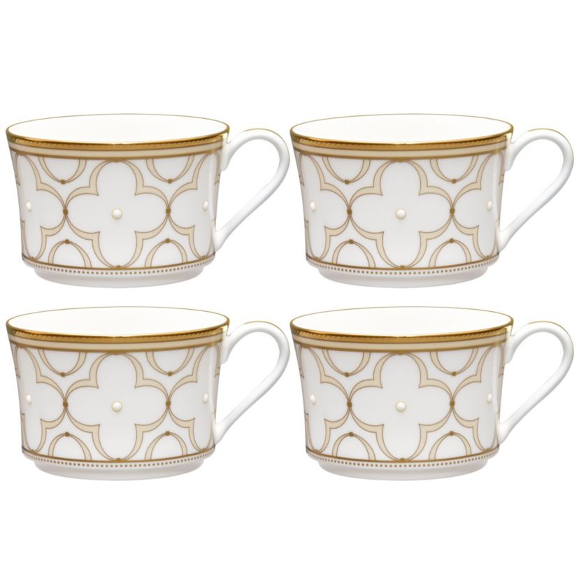 Trefolio Gold Set Of 4 Cups, 7-1/2 oz.