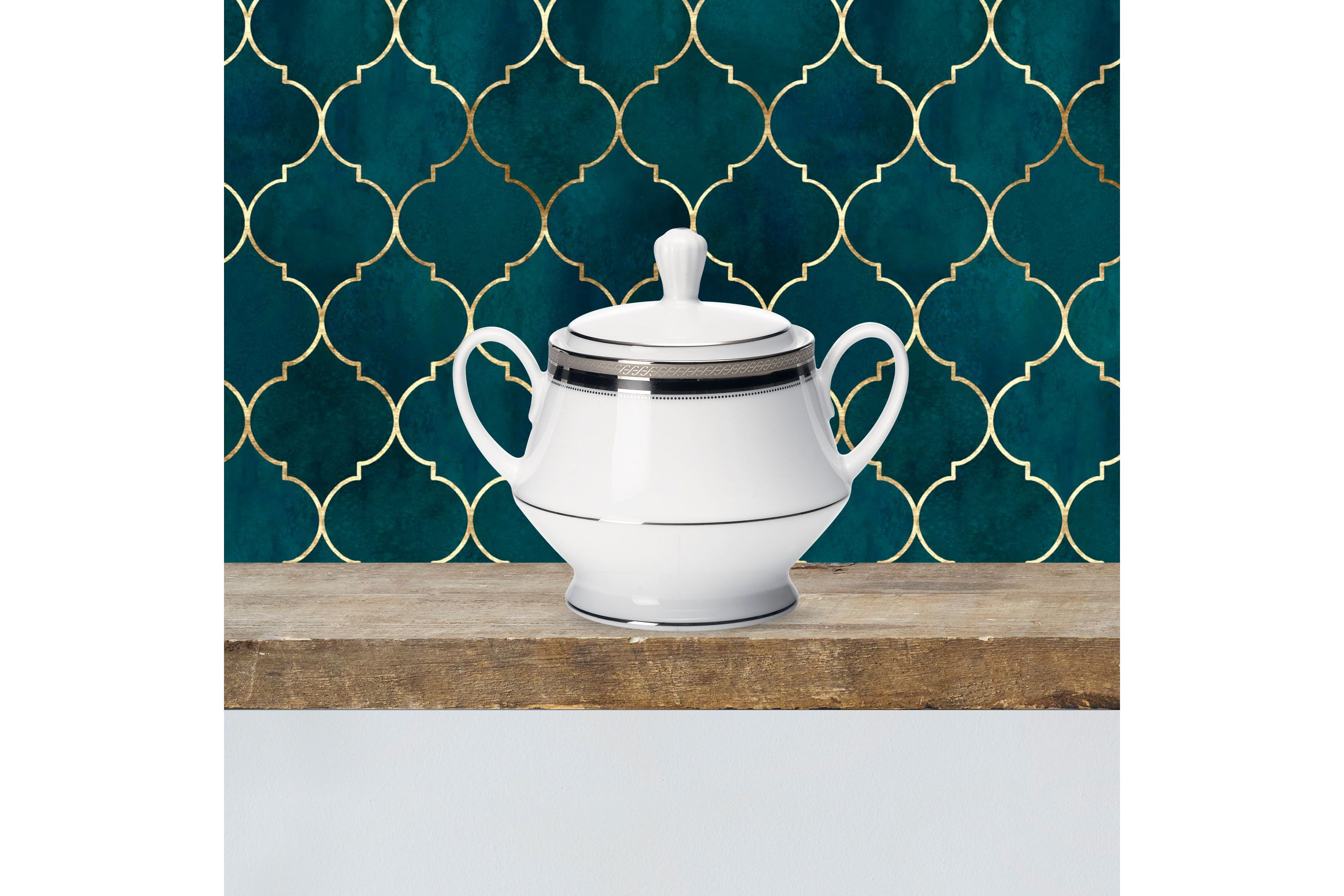 Trefolio Gold Set Of 4 Saucers, 6"
