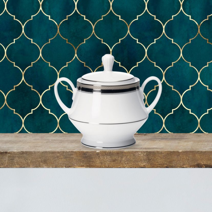 Trefolio Gold Set Of 4 Saucers, 6"