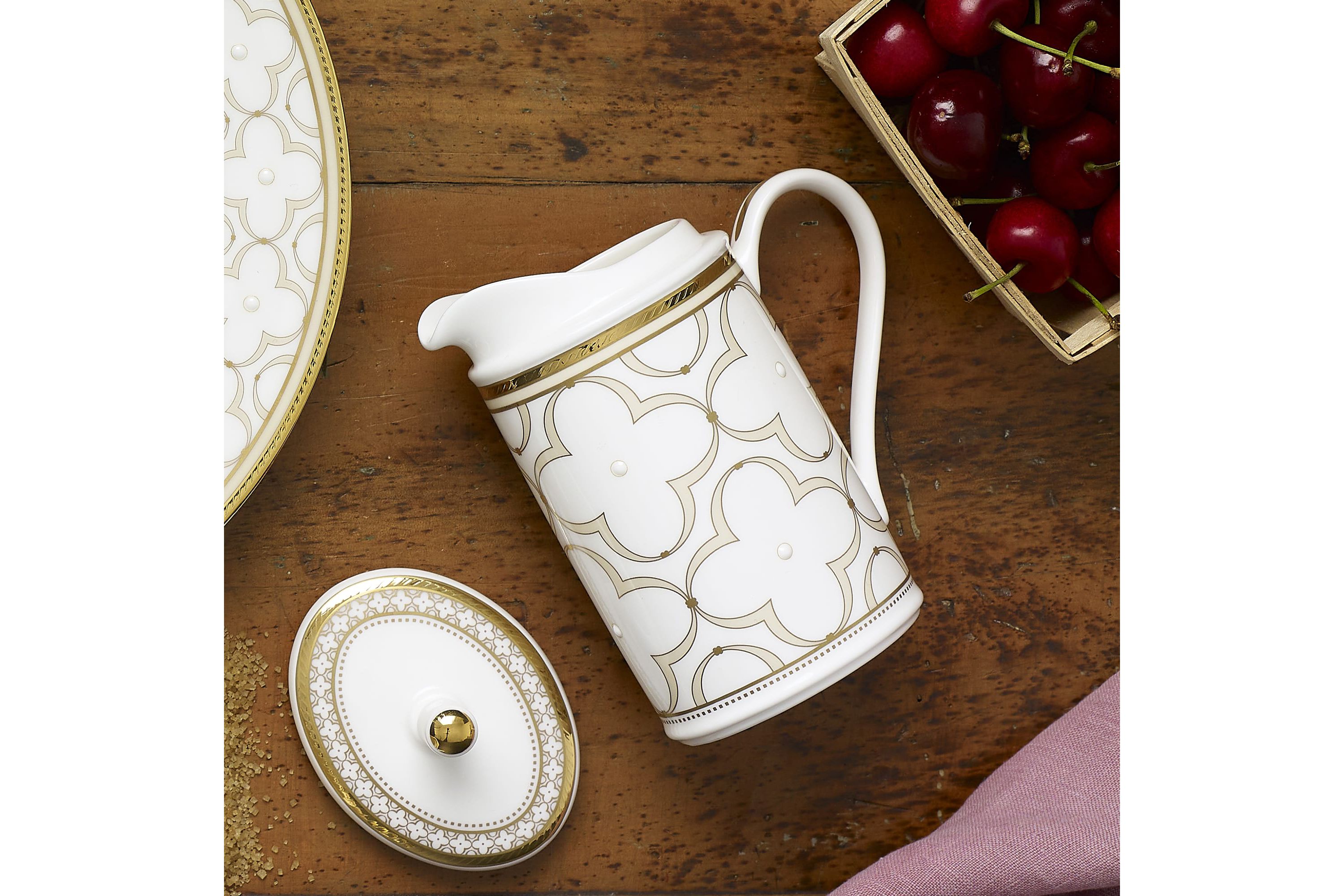 Trefolio Gold Sugar & Creamer Set