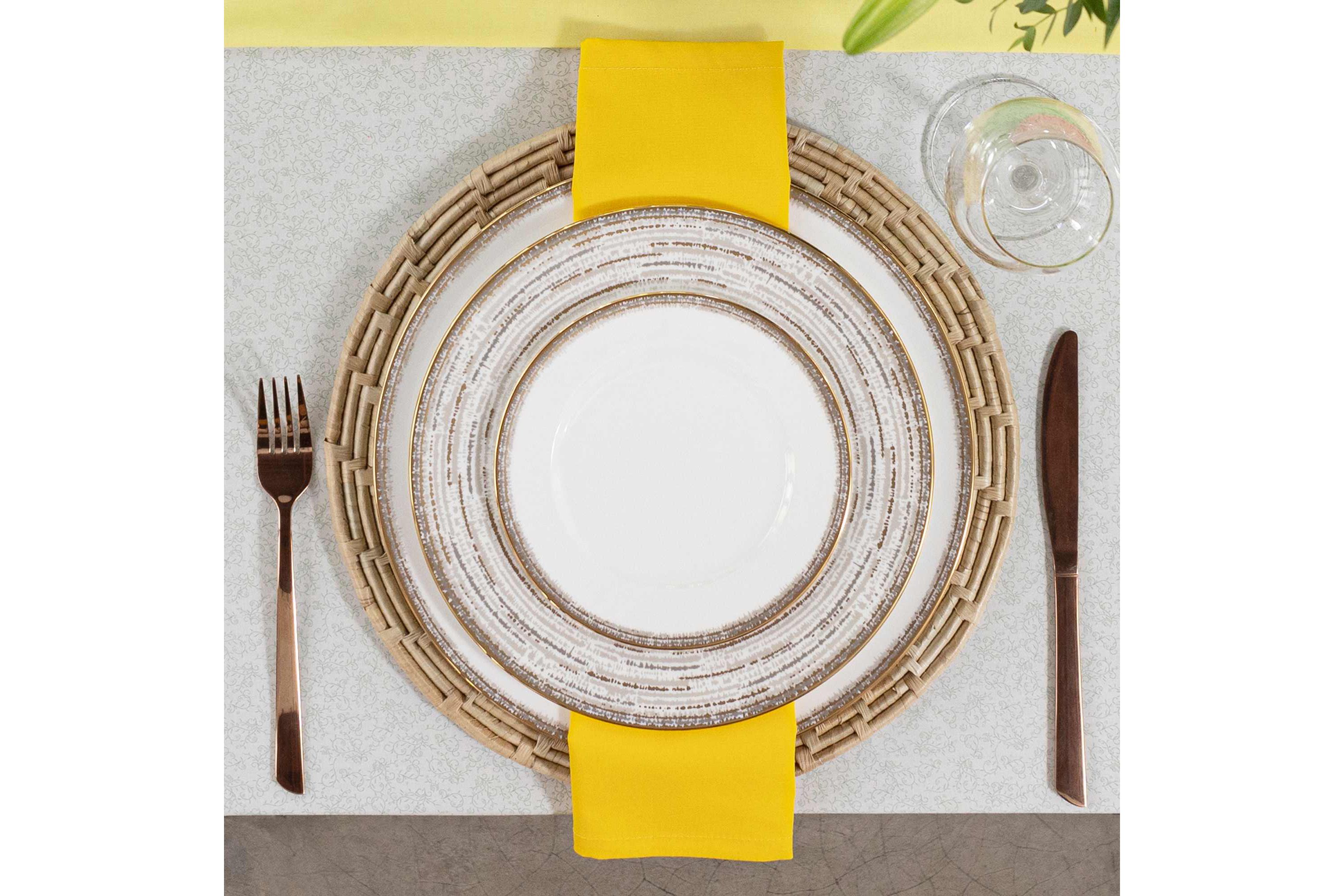 Haku Set Of 4 Accent Plates, 9-3/4"