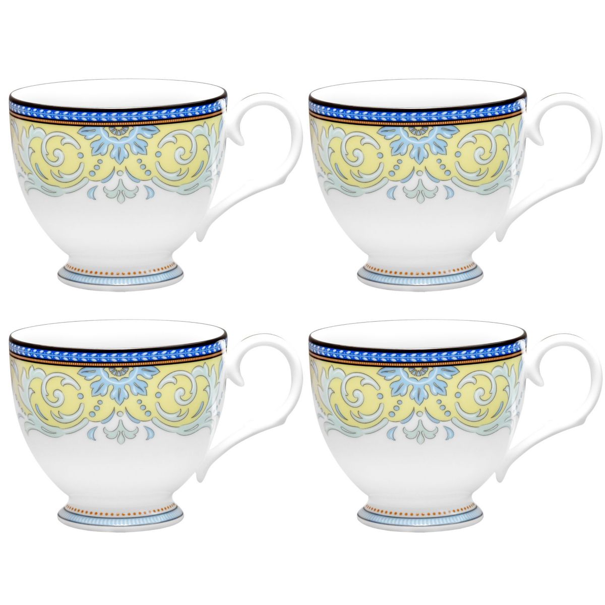 Menorca Palace Set Of 4 Cups, 7 oz.