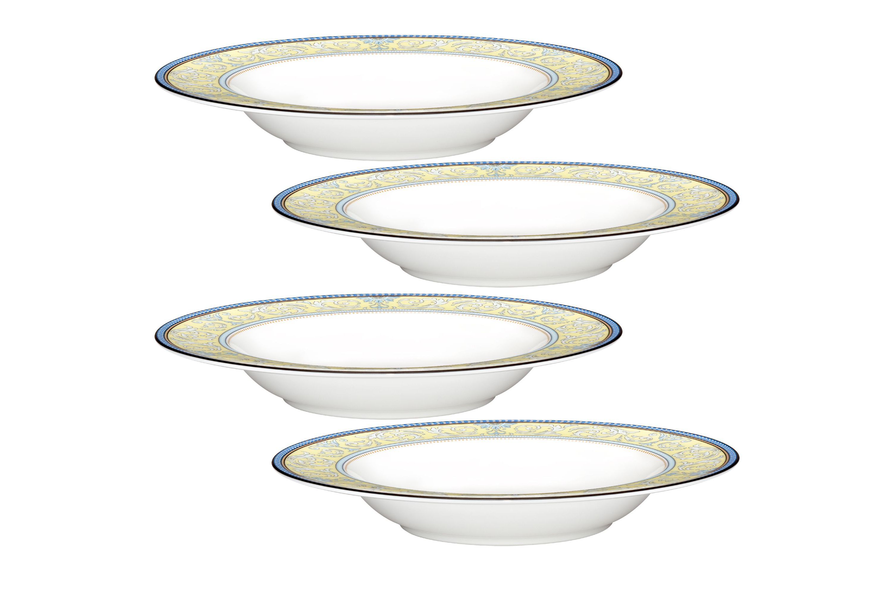 Menorca Palace Set Of 4 Soup Bowls, 8-1/4", 12 oz.