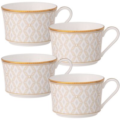 Noritake Noble Pearl Set Of 4 Cups, 7-1/2 oz