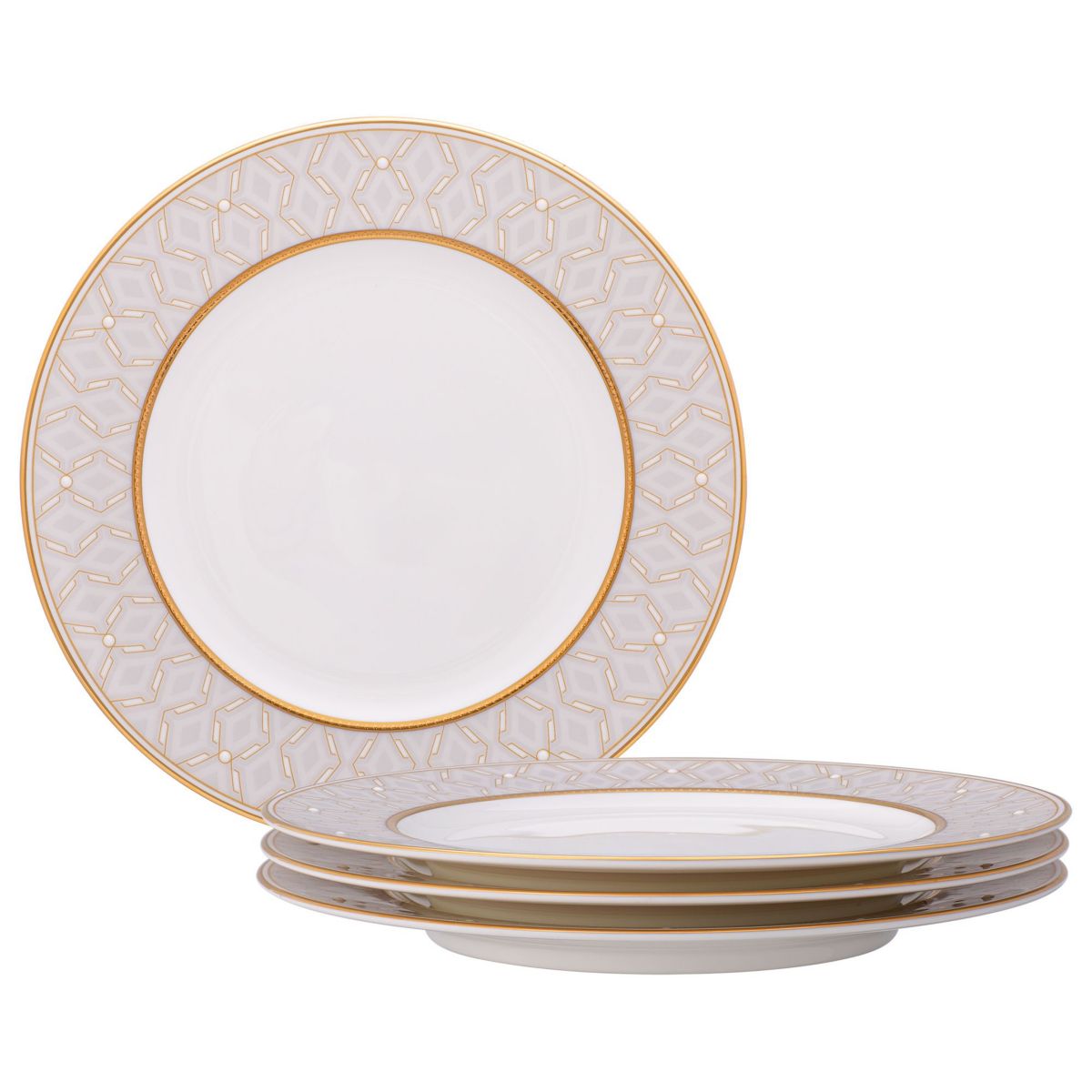 Noble Pearl Set Of 4 Salad Plates, 8-1/2"