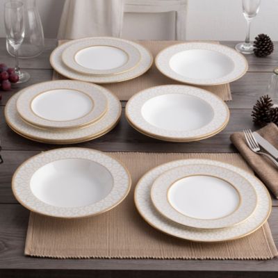 Noble Pearl Set Of 4 Dinner Plates, 11"