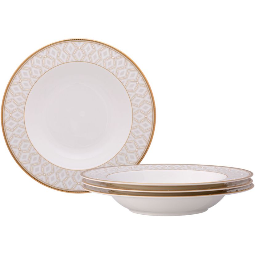 Noble Pearl Set Of 4 Soup Bowls, 8 1/2" 12 oz.