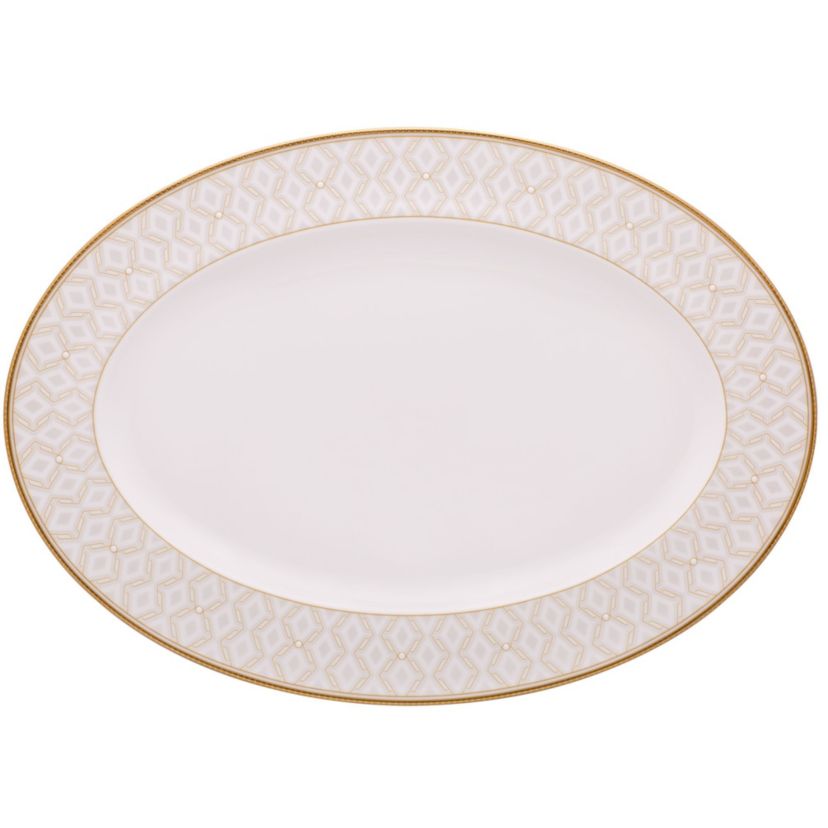 Noble Pearl Oval Platter, 16"