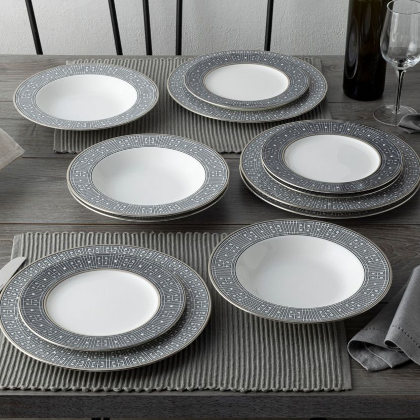 Infinity 12-Piece Dinnerware Set, Service for 4