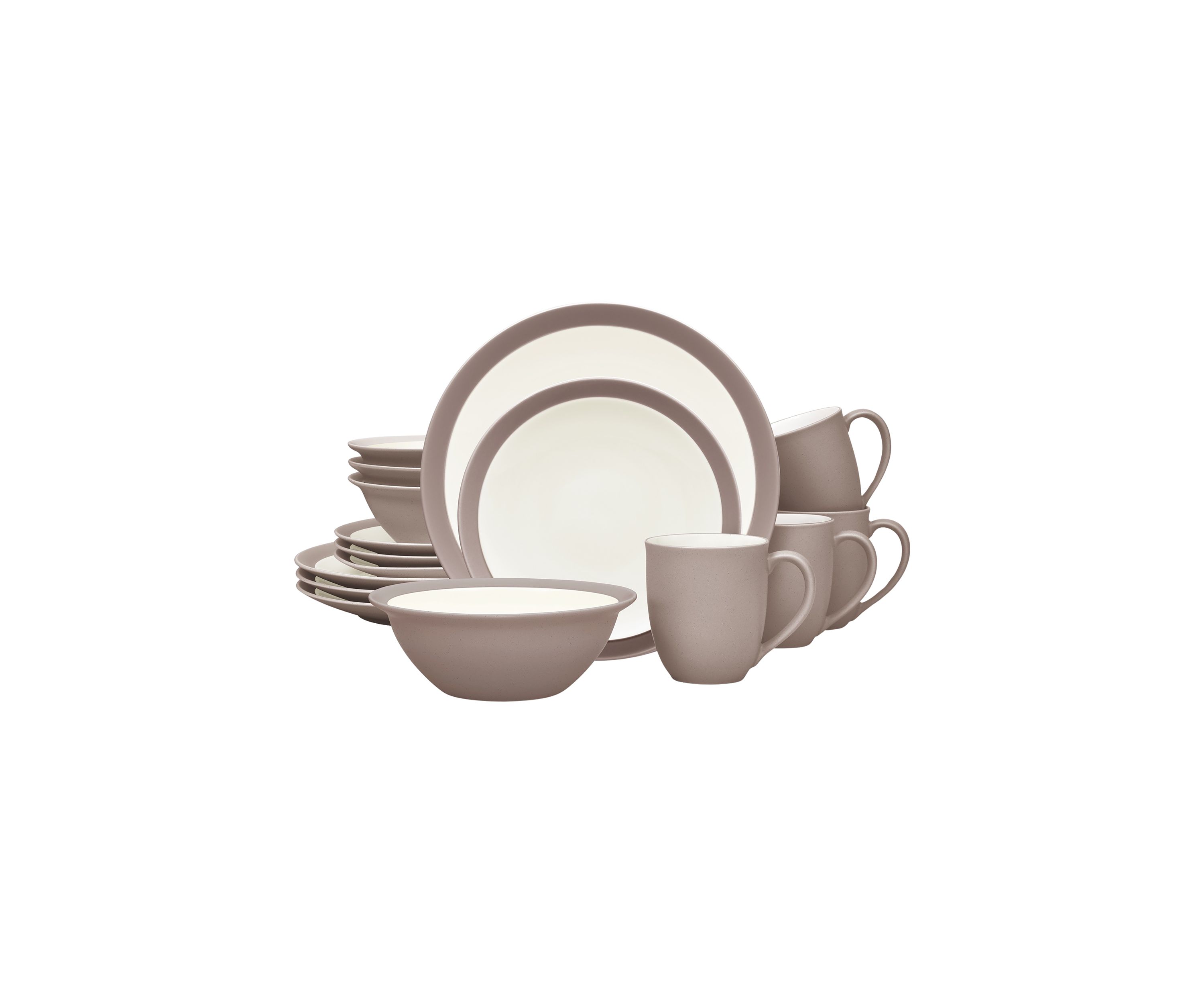 Colorwave Clay Curve 16 Piece Dinnerware Set
