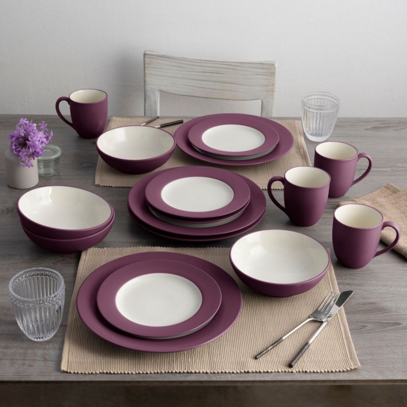 Colorwave 4-Piece Rim Place Setting, Service for 1