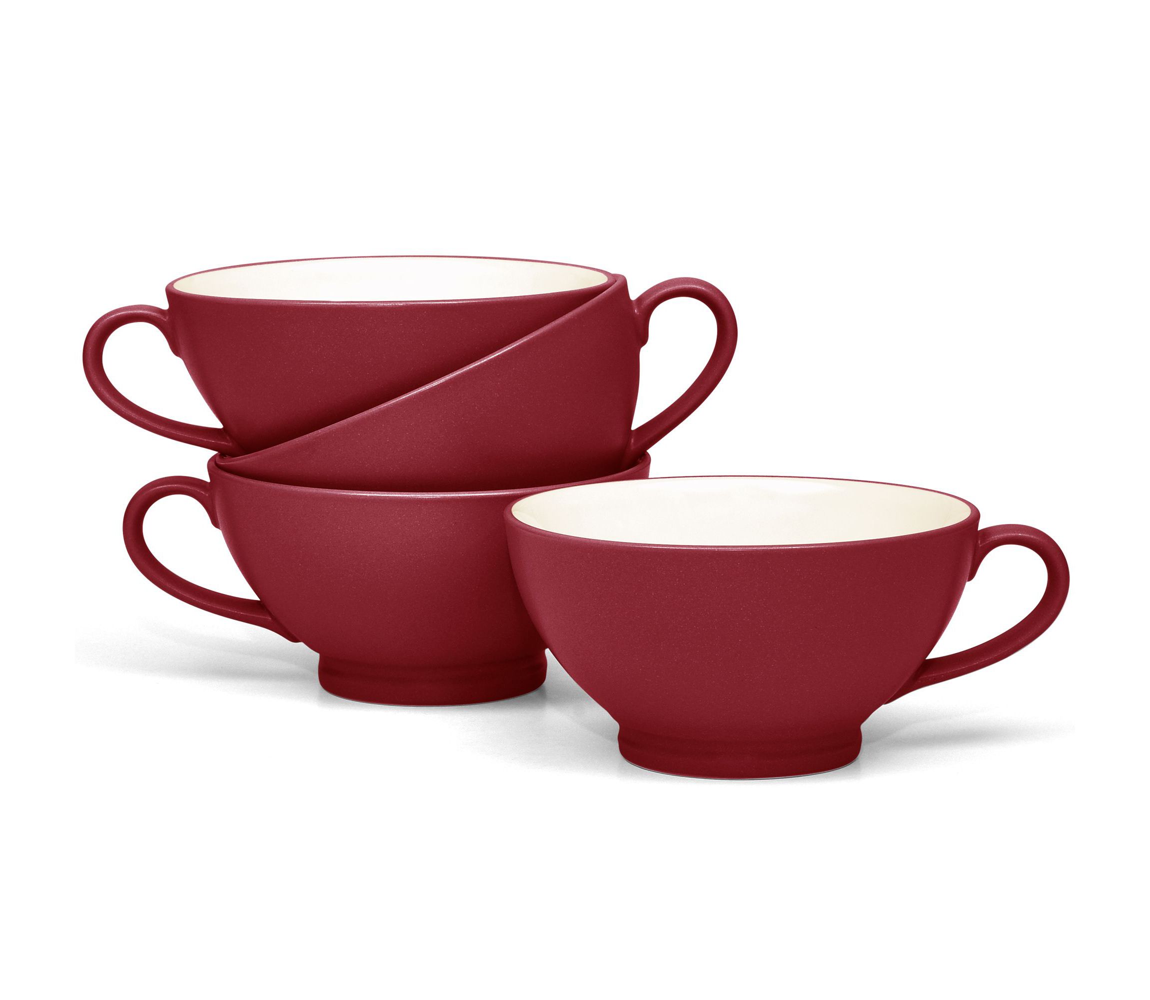Colorwave Set Of 4 Handled Bowls, 5-1/2", 18 oz.