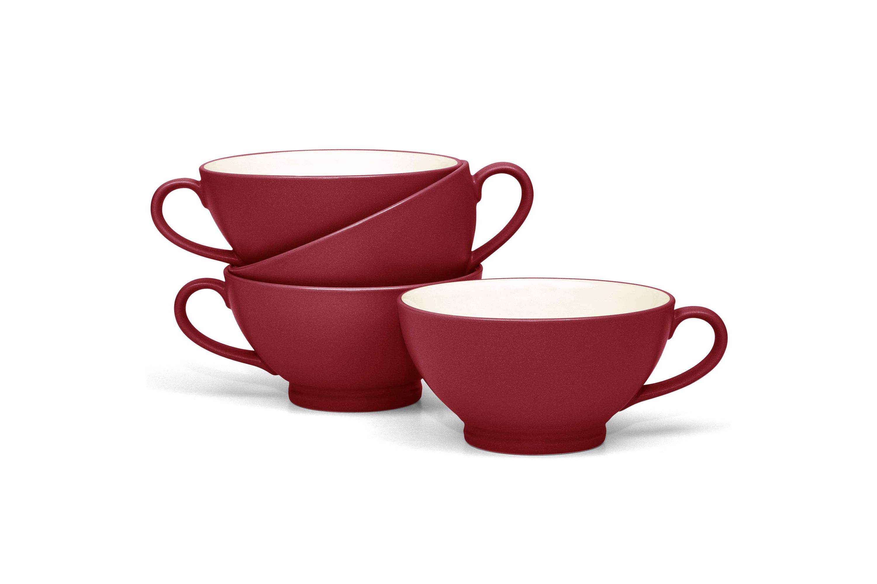 Colorwave Set Of 4 Handled Bowls, 5-1/2", 18 Oz.