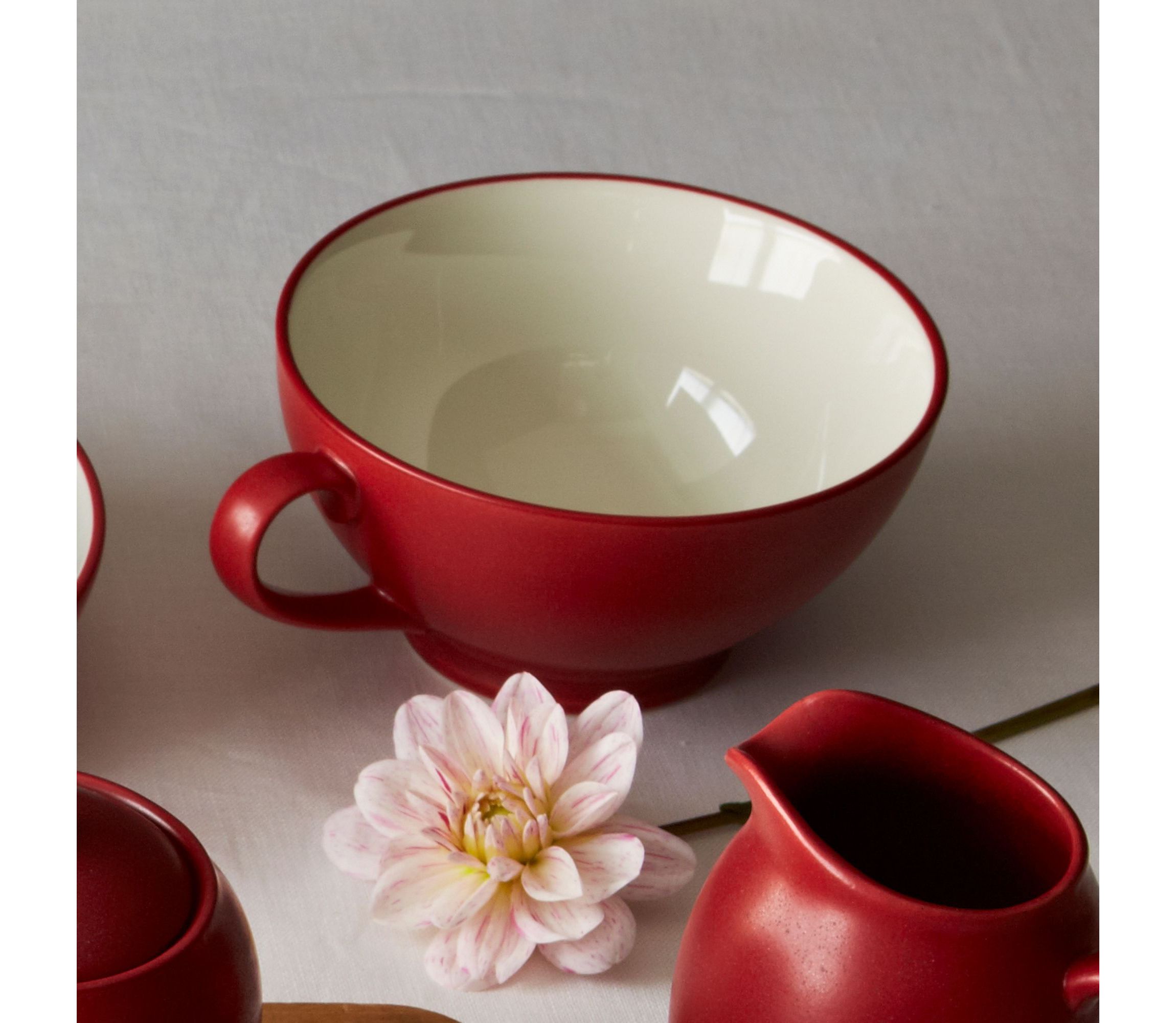 Colorwave Set Of 4 Handled Bowls, 5-1/2", 18 oz.