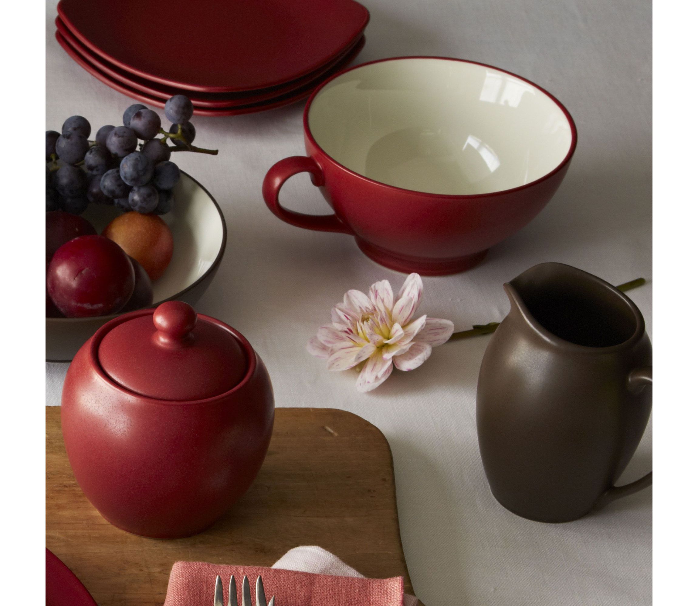 Colorwave Set Of 4 Handled Bowls, 5-1/2", 18 oz.