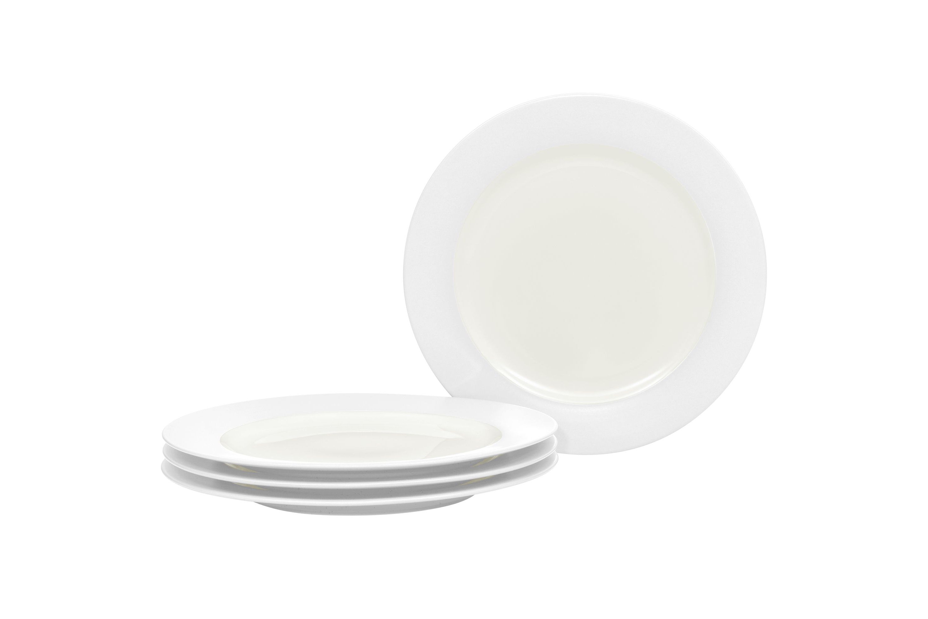 Colorwave Set Of 4 Rim Dinner Plates, 11"