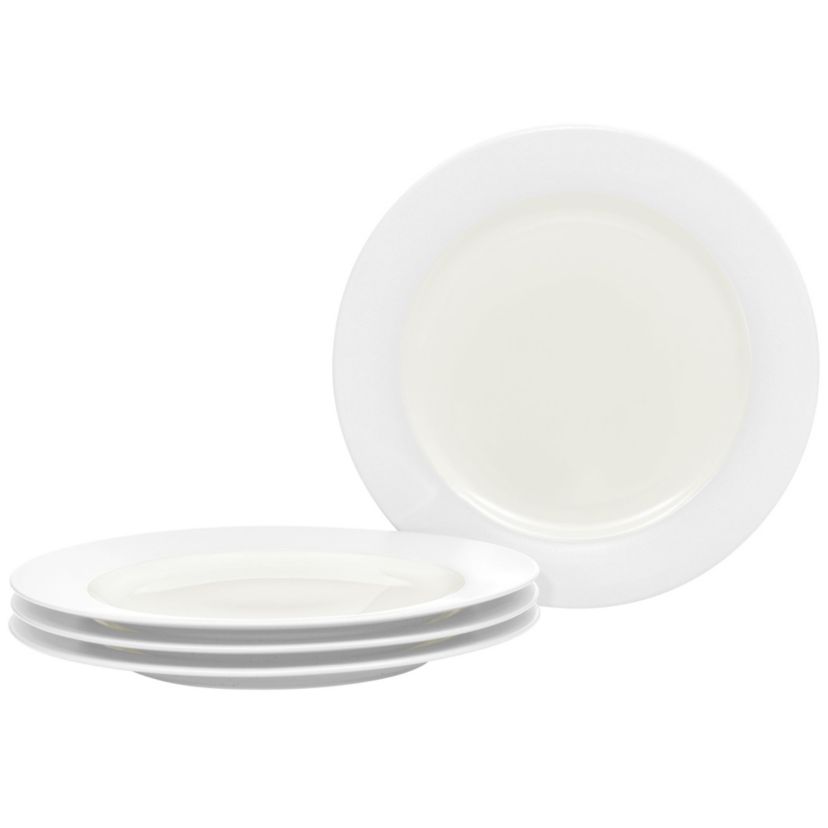 Colorwave Set Of 4 Rim Dinner Plates, 11"