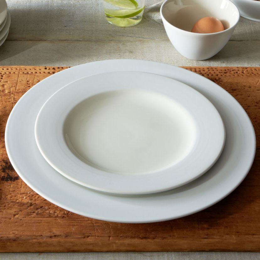 Colorwave Set Of 4 Rim Dinner Plates, 11"