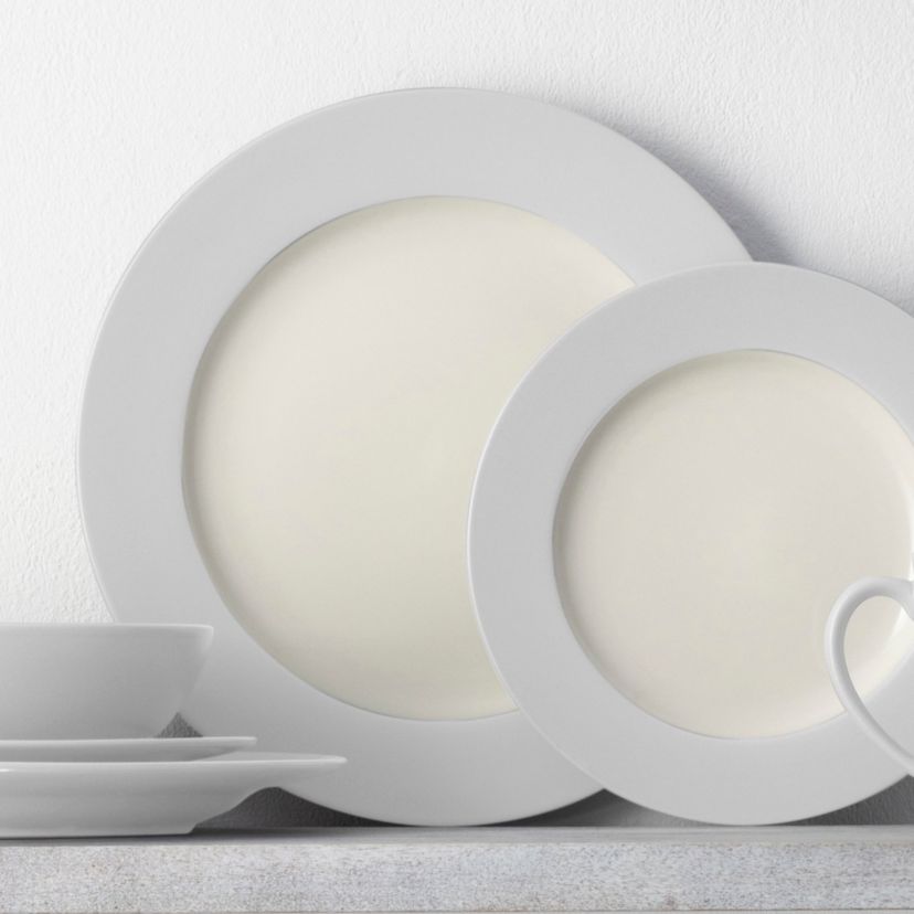 Colorwave Set Of 4 Rim Dinner Plates, 11"
