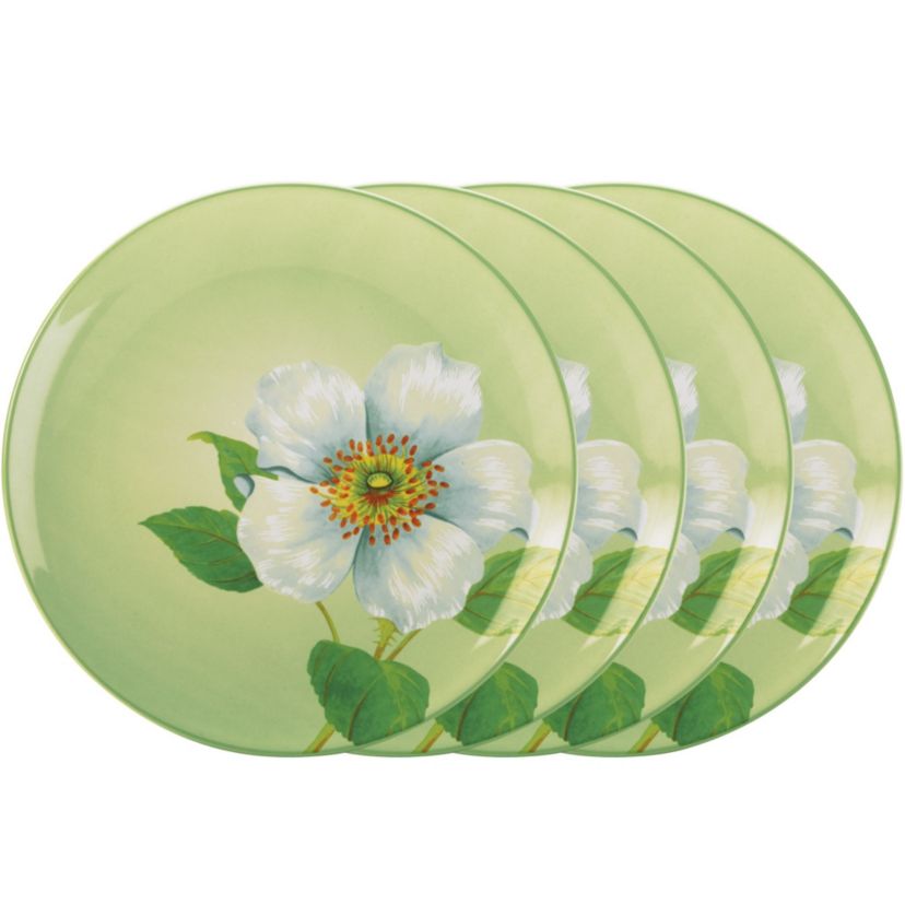 Colorwave Set Of 4 Floral Accent Plates, 8-1/4"