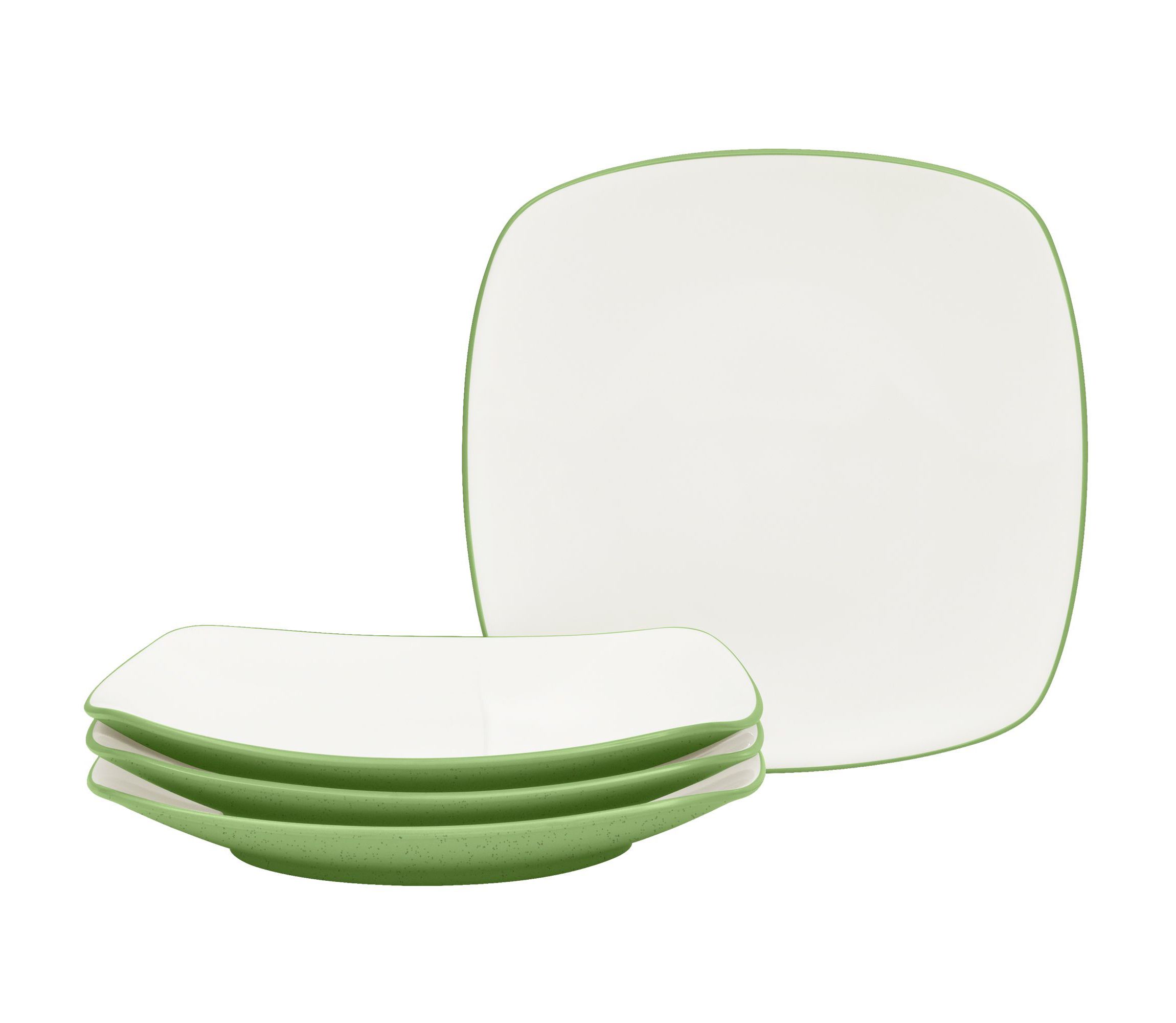 Colorwave Set Of 4 Square Dinner Plates, 10-3/4"