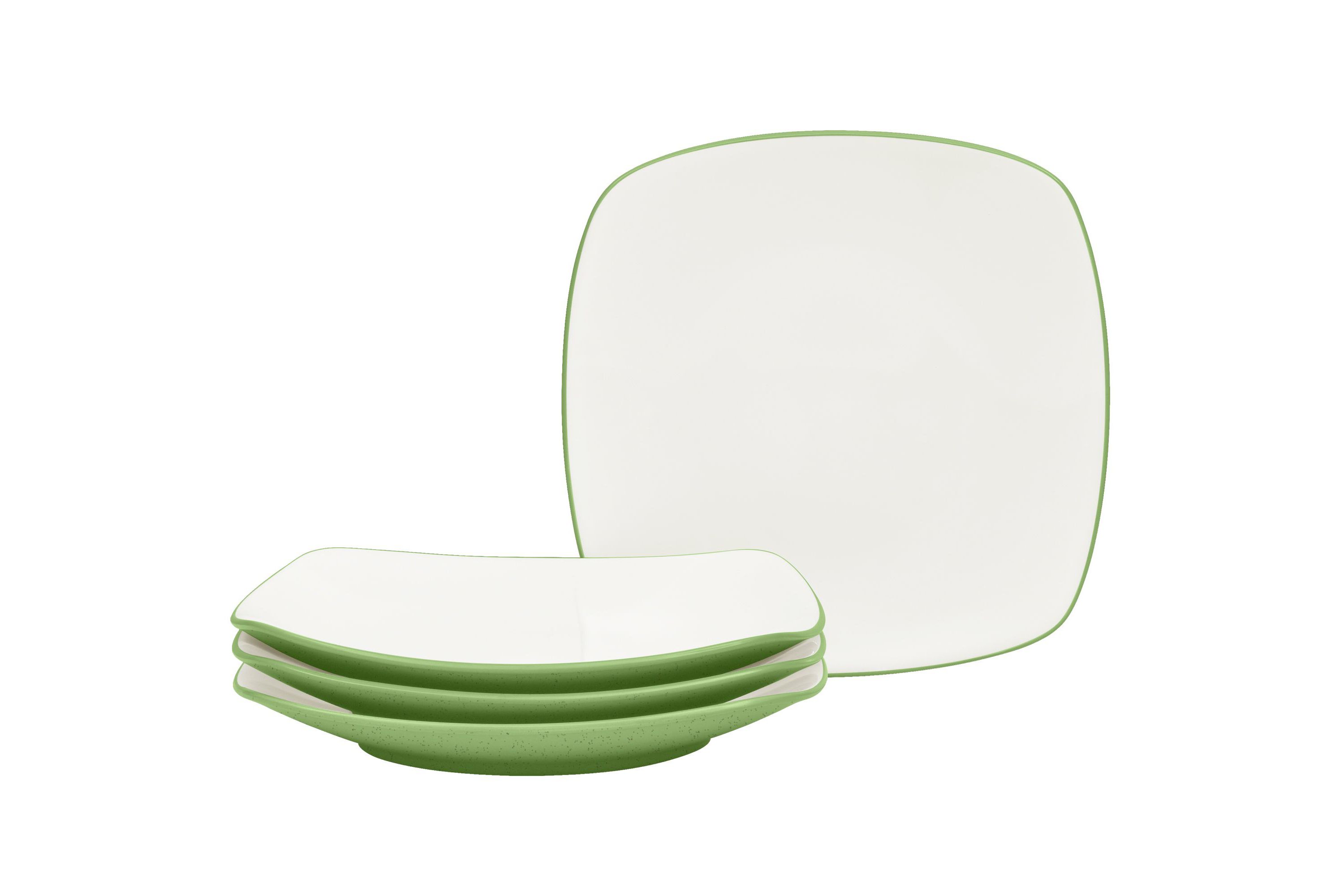 Colorwave Set Of 4 Square Dinner Plates, 10-3/4"