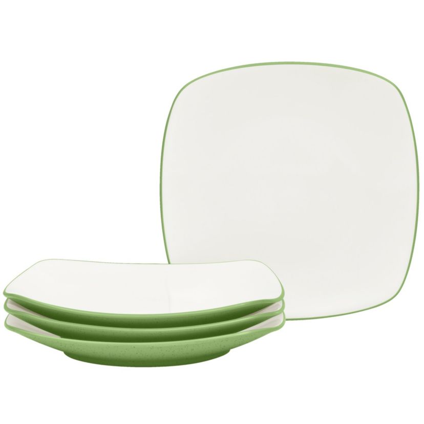 Colorwave Set Of 4 Square Dinner Plates, 10-3/4"