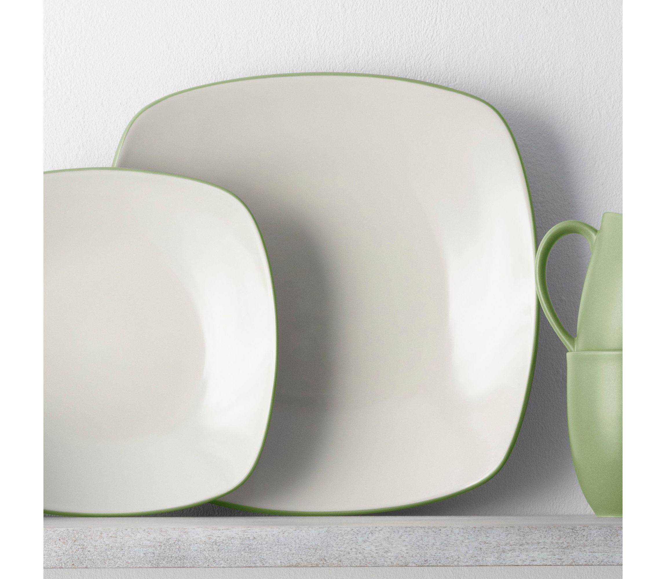 Colorwave Set Of 4 Square Dinner Plates, 10-3/4"