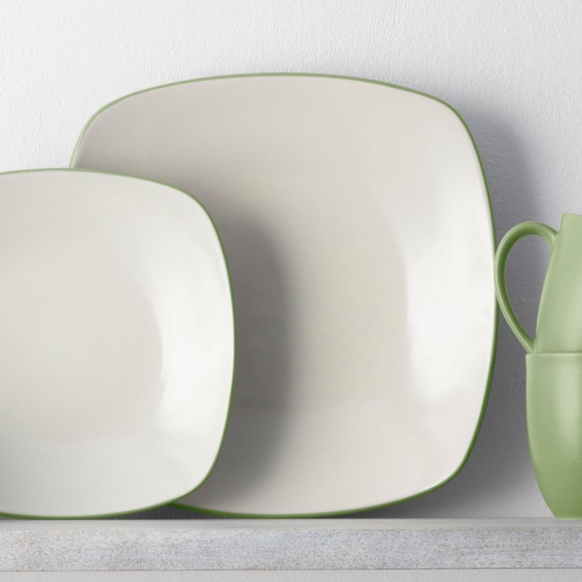 Colorwave Set Of 4 Square Dinner Plates, 10-3/4"