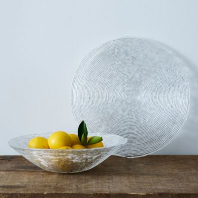 Hammock Glass Round Bowl, 13"