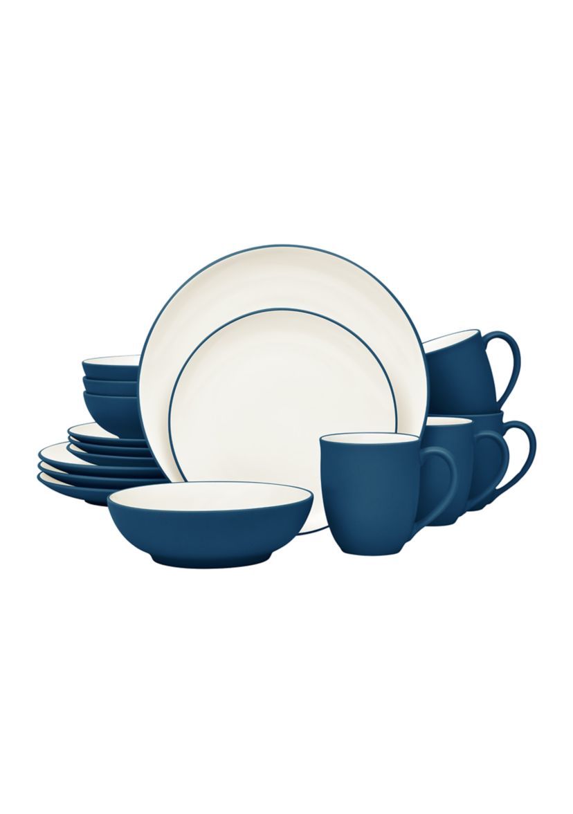Colorwave Blue Coupe 16 Piece Dinnerware Set