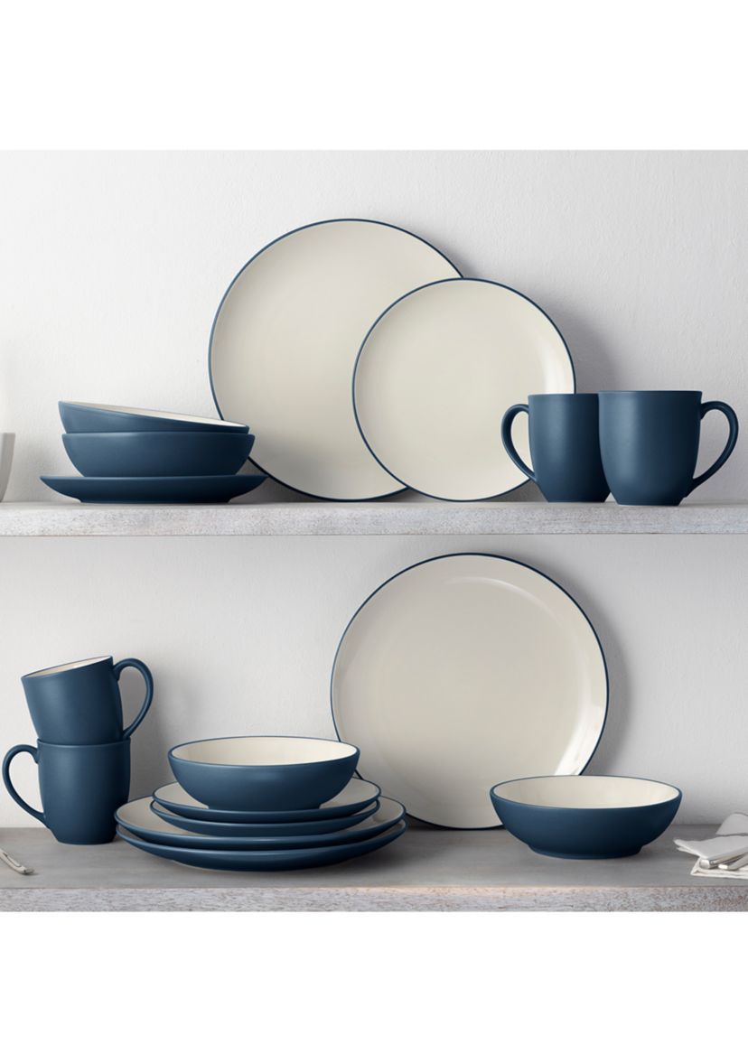 Colorwave Blue Coupe 16 Piece Dinnerware Set