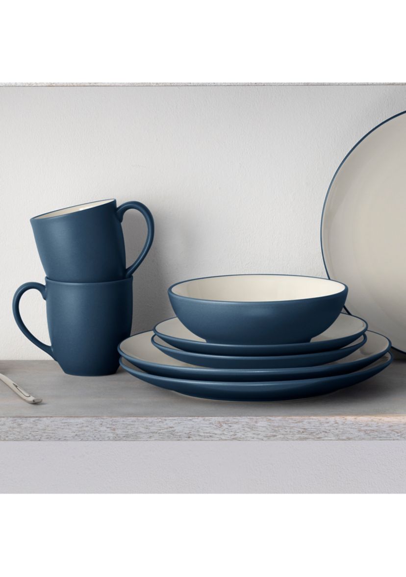 Colorwave Blue Coupe 16 Piece Dinnerware Set