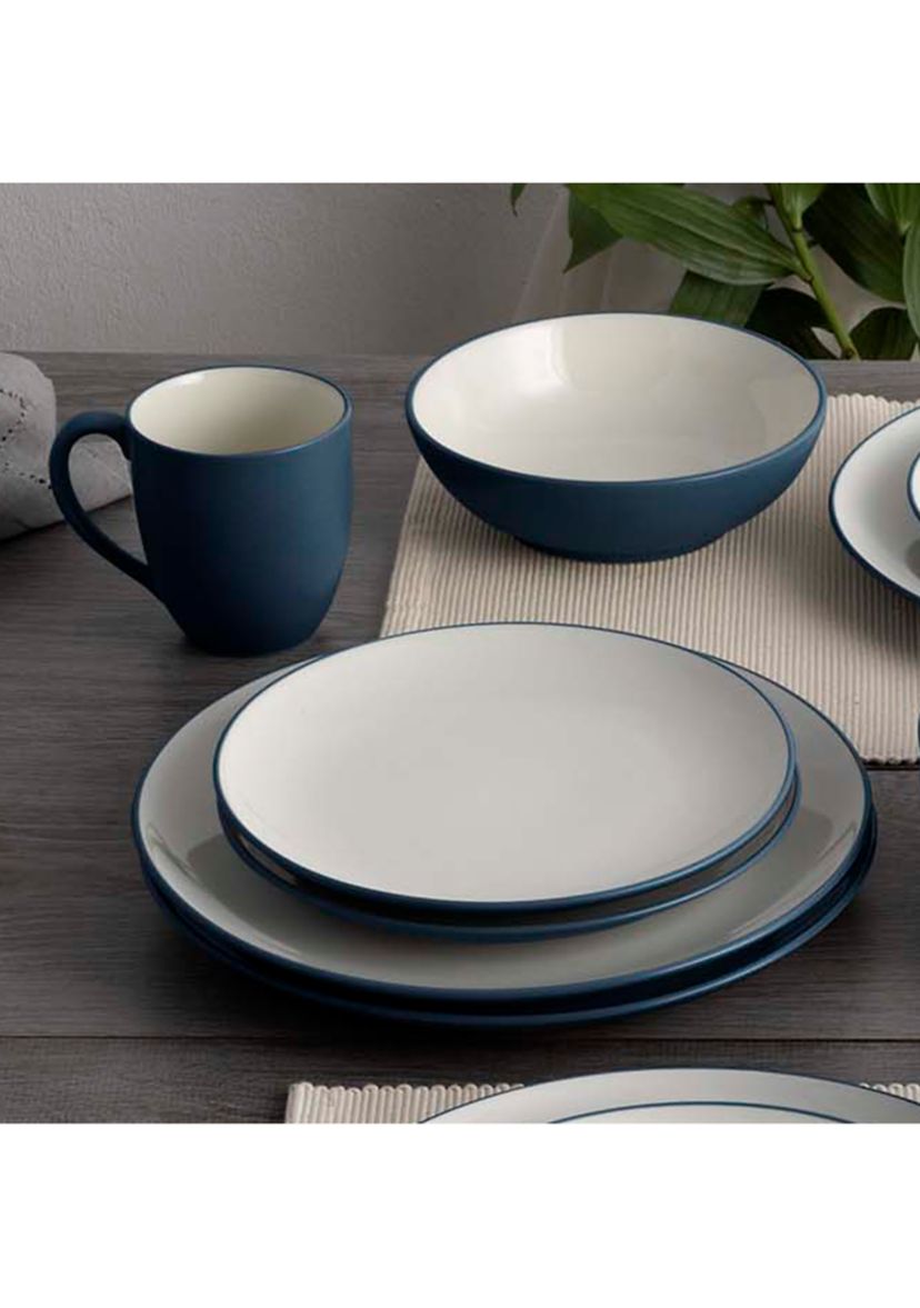 Colorwave Blue Coupe 16 Piece Dinnerware Set