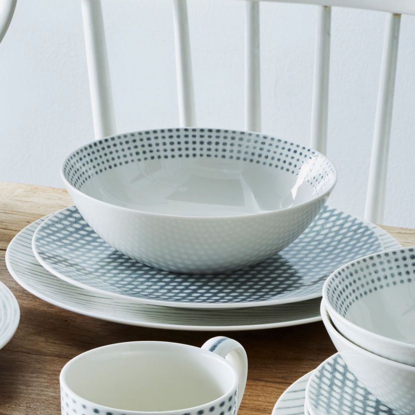 Hammock 12-Piece Coupe Dinnerware Set, Service for 4
