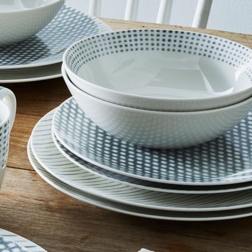 Hammock 12-Piece Coupe Dinnerware Set, Service for 4