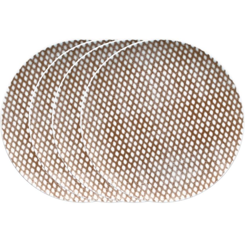 Hammock Set Of 4 Coupe Salad Plates - Dots, 9-1/2"