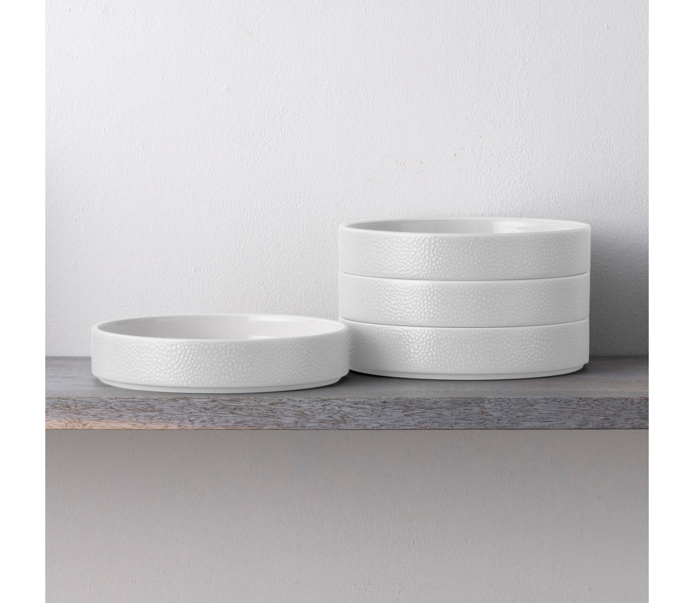 Colortex Stone Set Of 4 Stax Deep Plate, 7 1/2", 12 oz.