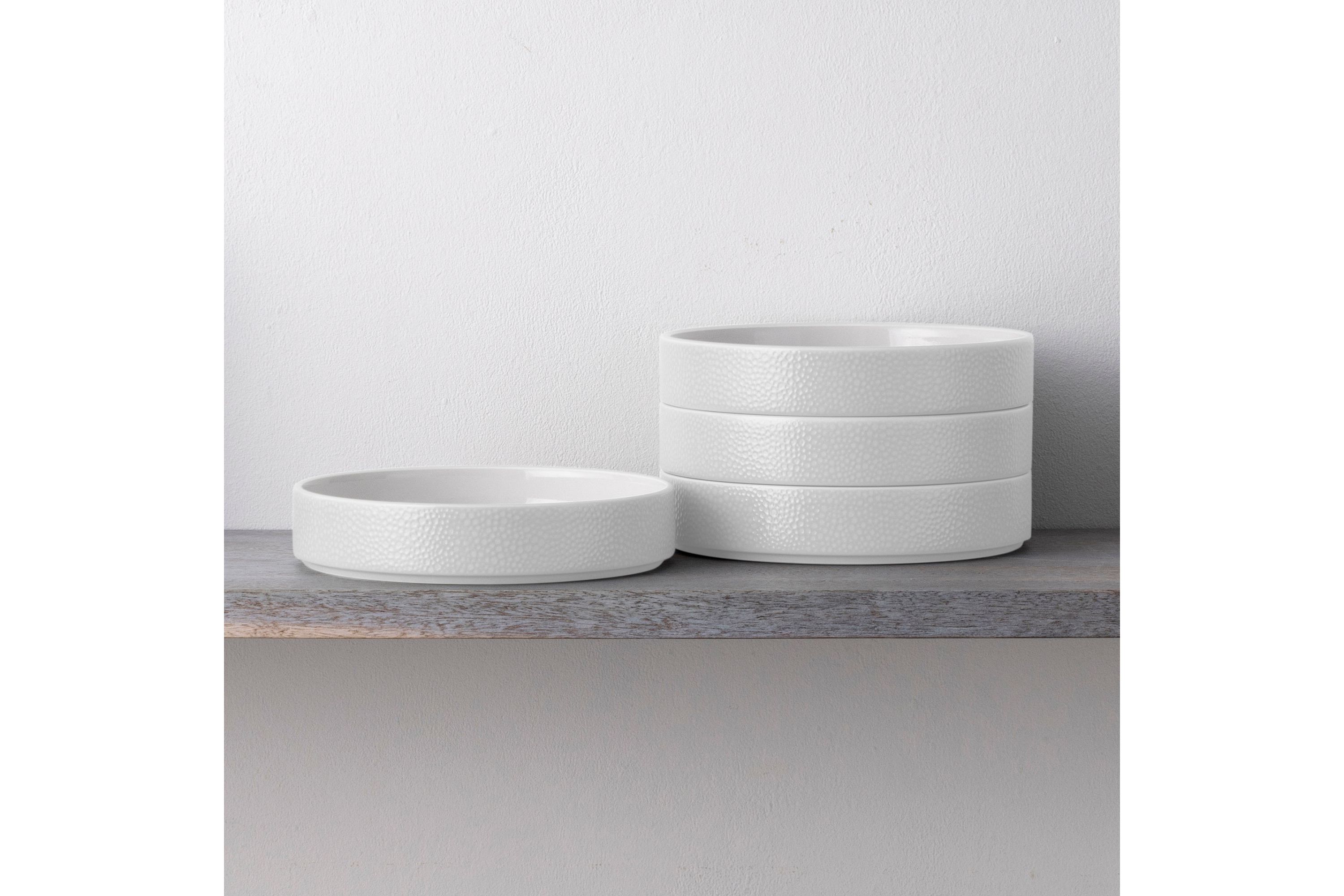 Colortex Stone Set Of 4 Stax Deep Plate, 7 1/2", 12 Oz.